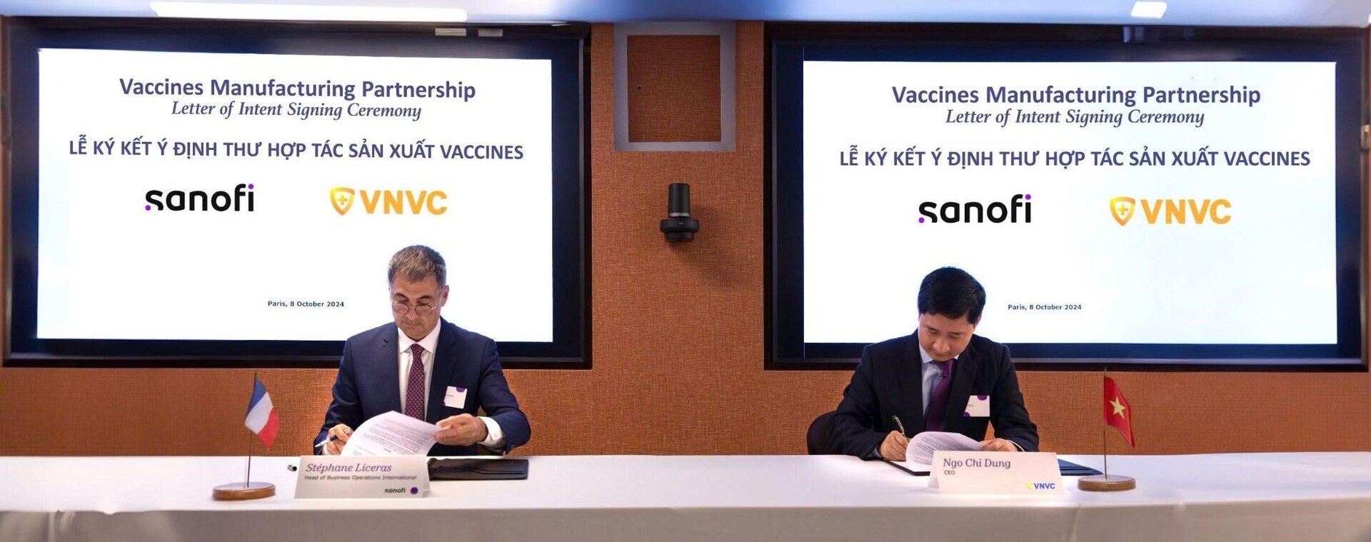 vnvc va sanofi ky ket huong den hop tac san xuat vac xin tai viet nam hinh 1