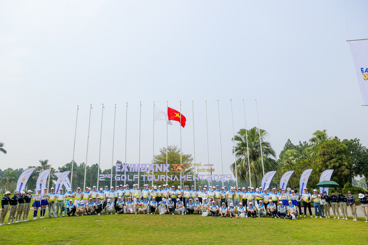 eximbank to chuc giai golf tournament 2024  lan thu 2 gap go tri an va cung nhau but pha hinh 1