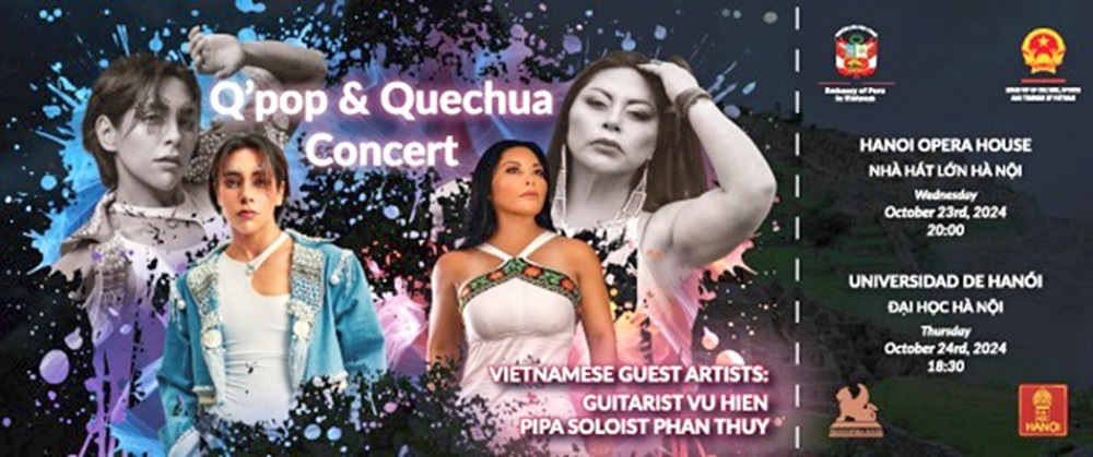 dem nhac q pop quechua concert ky niem 30 nam quan he viet nam  peru hinh 1