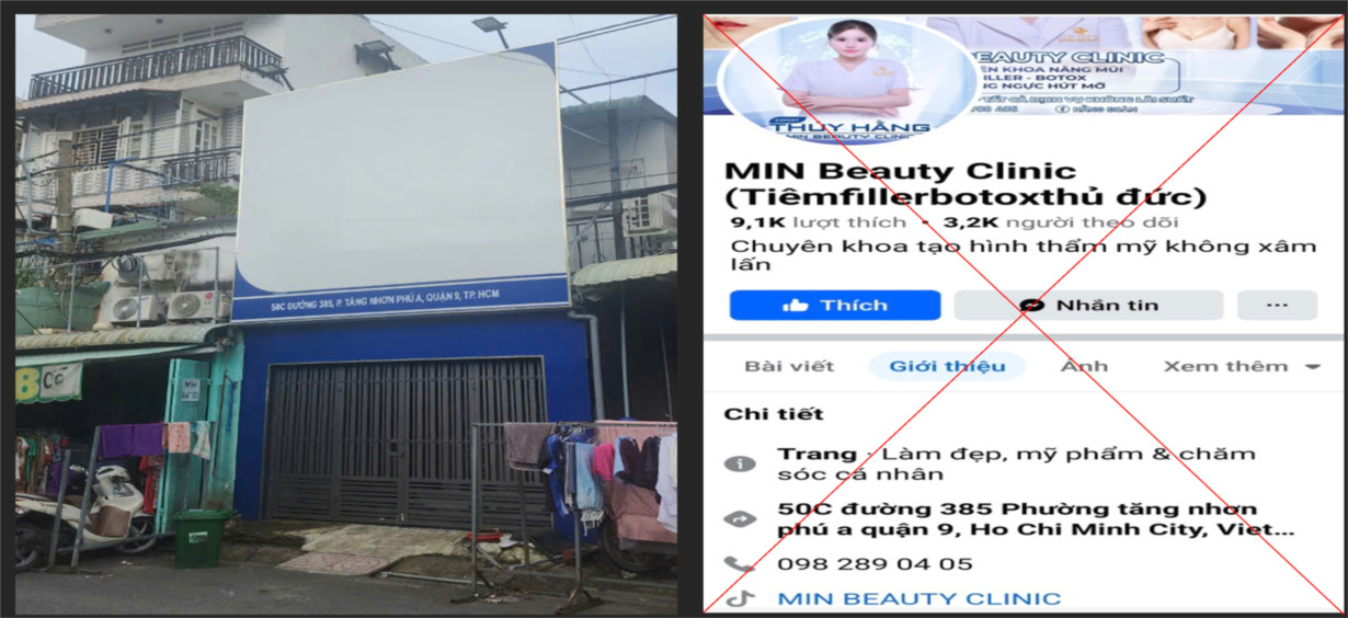 tp hcm phat hien tham my vien kim an va min beauty academy tham my chui gay tai bien cho khach hang hinh 2