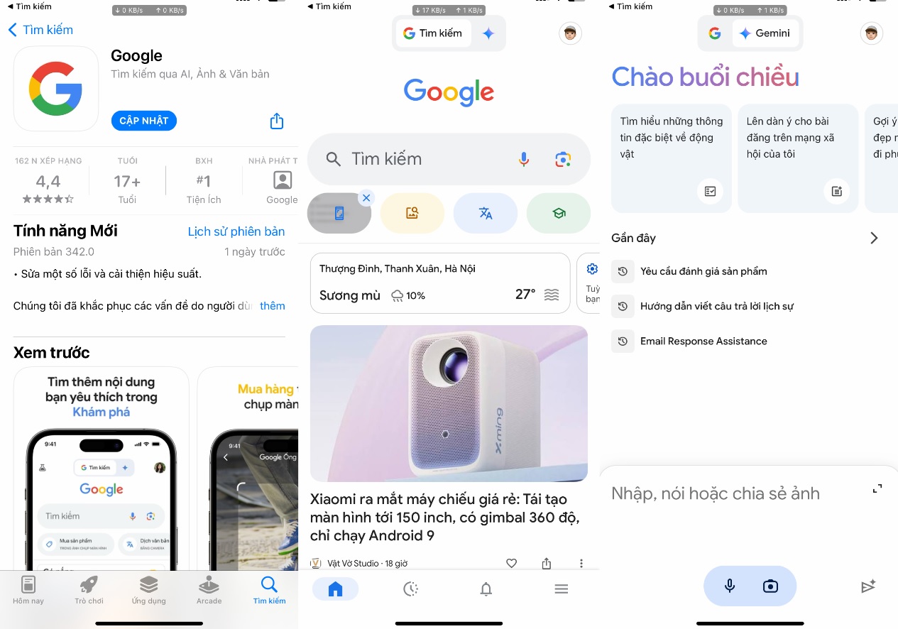 google ra mat ung dung gemini doc lap cho nguoi dung iphone tai viet nam hinh 3