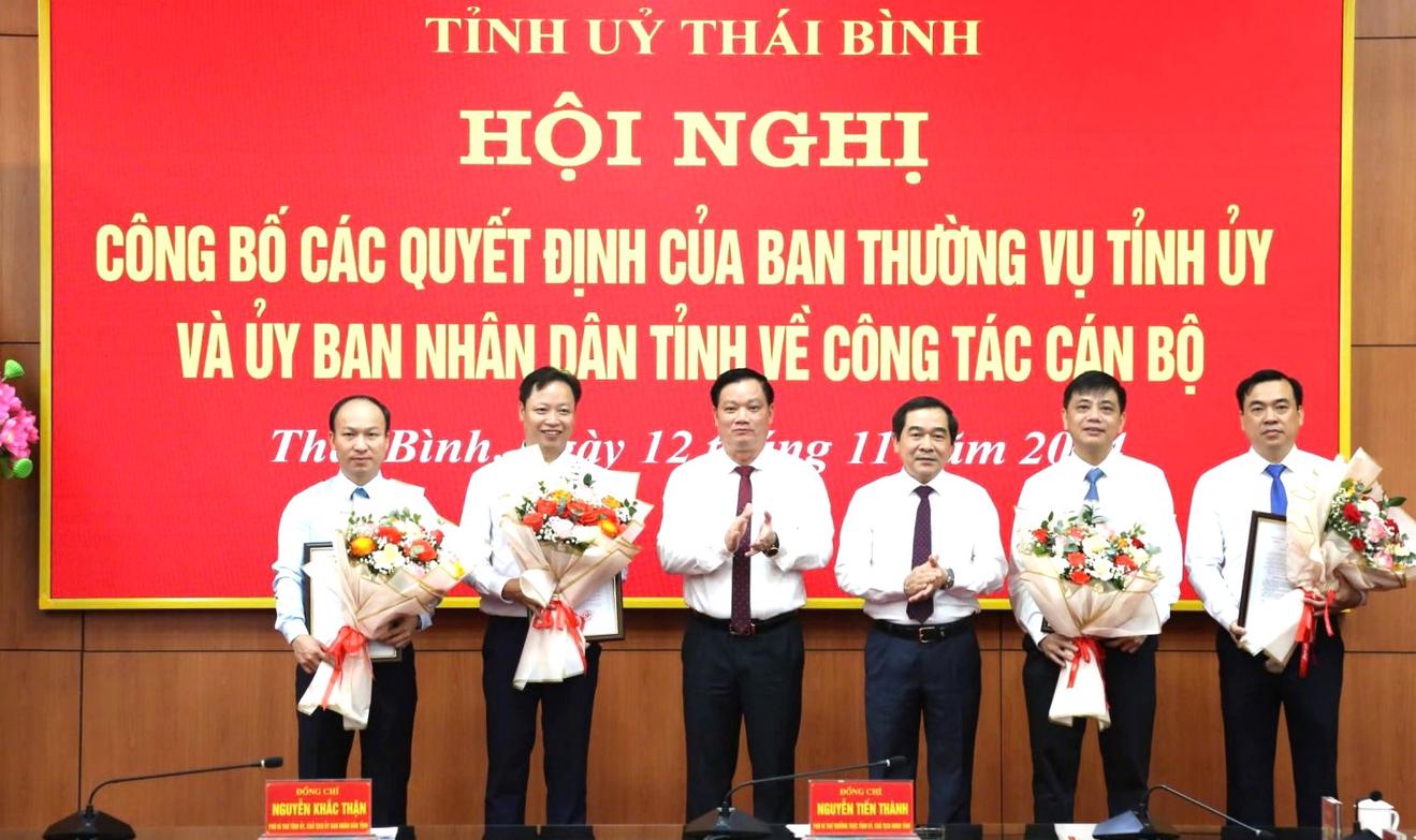 Thái Bình điều động, bổ nhiệm loạt cán bộ chủ chốt