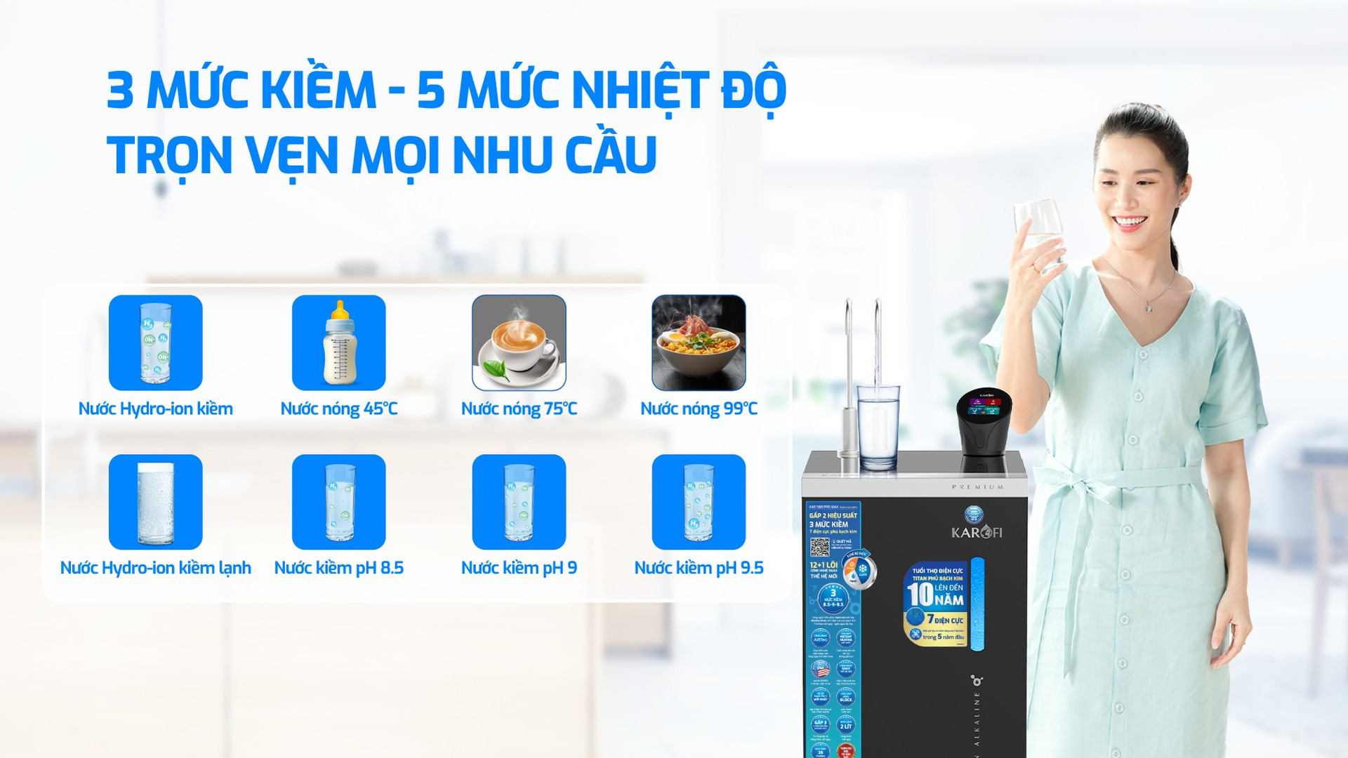 dong may loc nuoc nong lanh nguoi hydro ion kiem s series cua karofi co gi noi bat ma nguoi mua san tim hinh 2