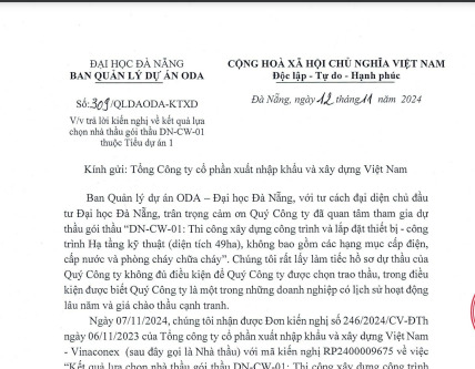 dai hoc da nang len tieng ve kien nghi ket qua lua chon nha thau goi thau hon 239 ty dong hinh 2