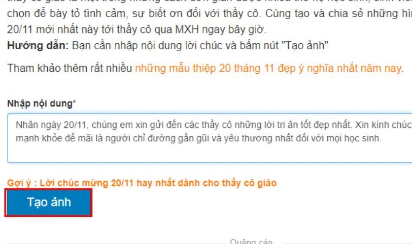 huong dan tao thiep 20 11 online xu huong tri an thay co trong thoi dai so hinh 7