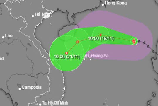 bao so 9 co suc gio hon 110km h dang huong ve vung bien mien trung hinh 1