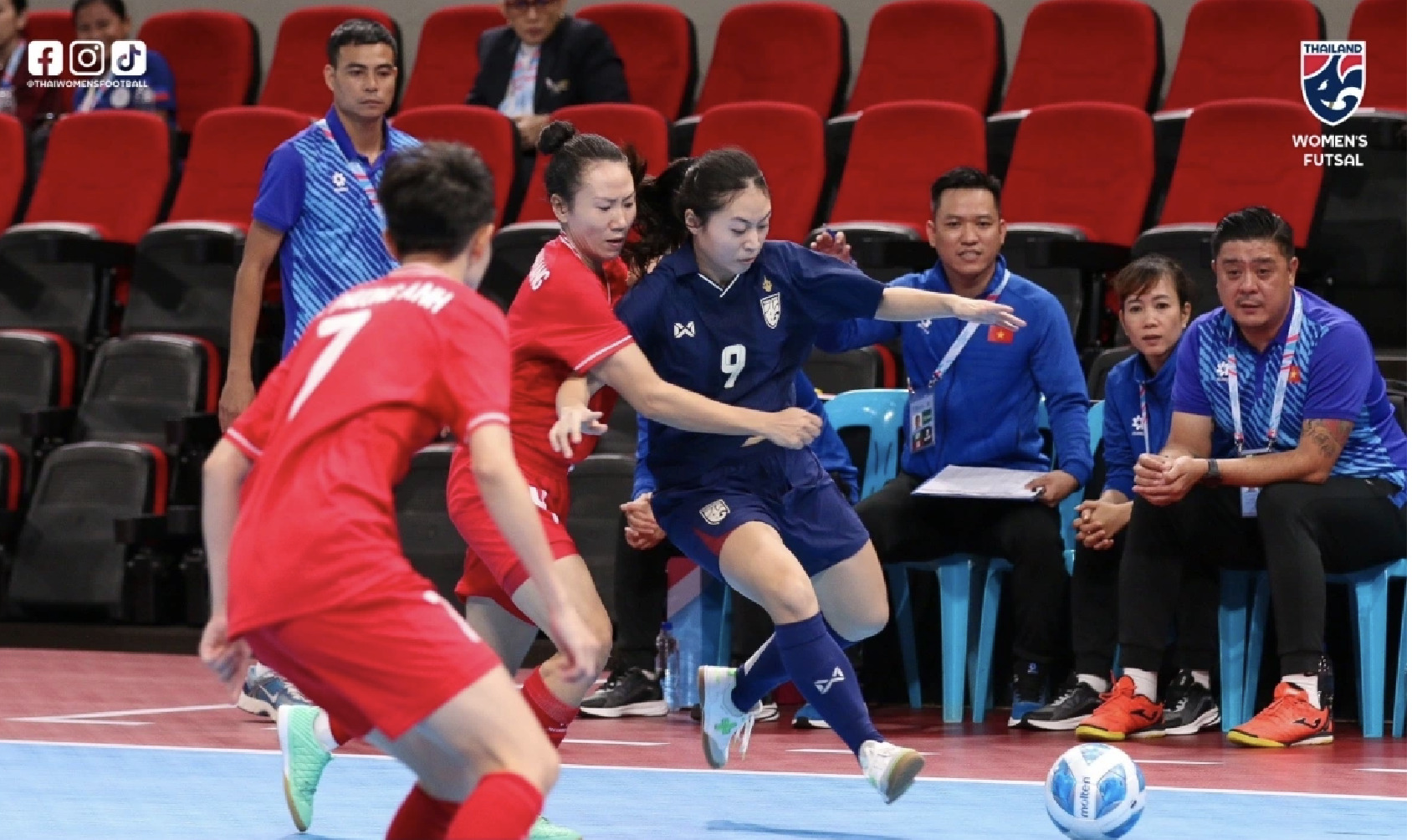 thang thai lan doi tuyen futsal nu viet nam vo dich giai futsal nu dong nam a hinh 1