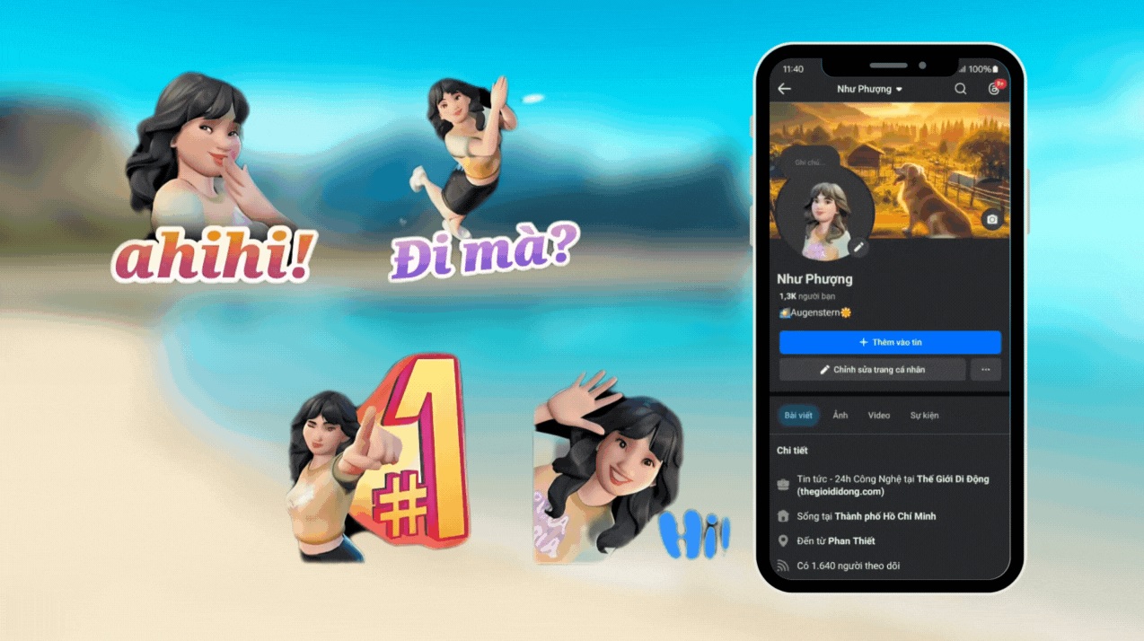 facebook ra mat tinh nang avatar sticker dong moi tren dien thoai hinh 1