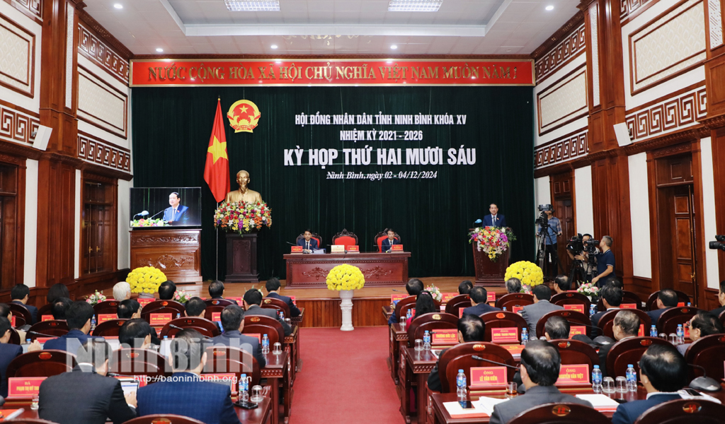 khai mac ky hop thu 26 hdnd tinh ninh binh khoa xv hinh 1