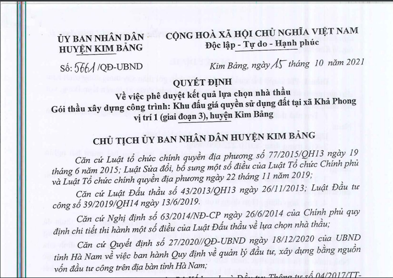 cong ty khanh chi ha nam thi cong au tung trung nhieu goi thau tiet kiem ngan sach nha nuoc rat thap hinh 2