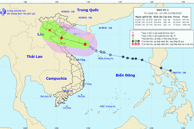 Quảng Ninh cấm biển từ 0h ngày 2/8 để phòng tránh Bão số 2