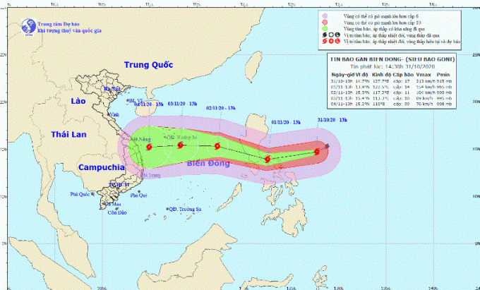 Siêu bão Goni: Các tỉnh miền Trung chủ động ứng phó