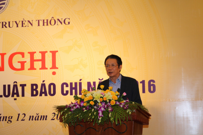 Thứ trưởng Hoàng Vĩnh Bảo phát biểu tại Hội nghị