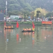 Hội thi chèo thuyền tại lễ Hội hoa lư năm 2024