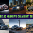 Top ô tô điện sạc nhanh và sạc chậm nhất thế giới