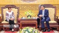 Chủ tịch Đại hội đồng UNESCO thăm và làm việc tai Ninh Bình
