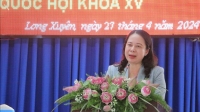 Quyền Chủ tịch nước Võ Thị Ánh Xuân tiếp xúc cử tri tỉnh An Giang