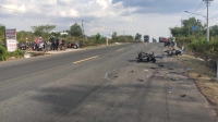Gia Lai: Hai xe máy tông nhau 2 người tử vong, 2 người bị thương nặng