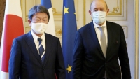 Nhật Bản và Pháp đồng ý hợp tác ứng phó COVID-19 và an ninh hàng hải