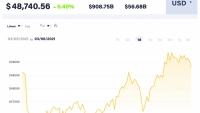 Giá Bitcoin hôm nay 6/3: Tạm mắc kẹt ở dưới 50.000 USD