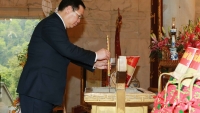 Phó Thủ tướng Vương Đình Huệ thăm Khu di tích lịch sử quốc gia đặc biệt Pác Bó