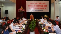 Trưởng Ban Dân vận Trung ương Trương Thị Mai làm việc với Đảng đoàn Hội Nhà báo Việt Nam