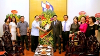 Bí Thư Thành ủy Hà Nội Hoàng Trung Hải tới thăm và chúc mừng Hội Nhà báo Việt Nam