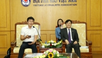 Đoàn phóng viên Hàn Quốc tới thăm và làm việc với Hội Nhà báo Việt Nam