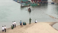 Phú Thọ: Tích cực tìm kiếm 2 học sinh lớp 7 mất tích trên sông Đà