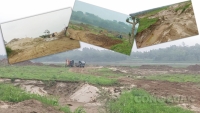 Thanh Ba (Phú Thọ): Ngang nhiên khai thác, tập kết và vận chuyển cát trái phép tại xã Lương Lỗ