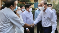 Chủ tịch nước Nguyễn Xuân Phúc vận động bầu cử tại huyện Củ Chi, TP.HCM