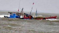 Tàu cá của ngư dân bị tàu hàng đâm chìm, 2 thuyền viên mất tích