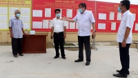Lãnh đạo TP. Vĩnh Yên (Vĩnh Phúc) kiểm tra công tác chuẩn bị bầu cử tại phường Đồng Tâm, Hội Hợp