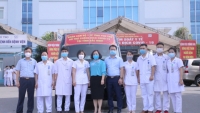 Phú Thọ: Đoàn 'chiến sĩ áo trắng' lên đường hỗ trợ Bắc Ninh chống dịch Covid-19