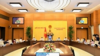 Hội đồng bầu cử quốc gia báo cáo tổng kết bước đầu cuộc bầu cử tại phiên họp thứ 57 của UBTVQH