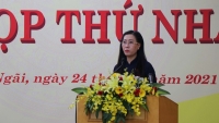Bà Bùi Thị Quỳnh Vân tiếp tục được bầu làm Chủ tịch HĐND tỉnh Quảng Ngãi