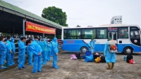 Thanh Hoá: Tiếp nhận gần 700 công dân trở về từ Bắc Giang