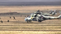 Nga tập trận trực thăng tấn công, cam kết giúp bảo vệ biên giới Tajik-Afghanistan