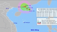 Vùng áp thấp trên Biển Đông đã thành áp thấp nhiệt đới