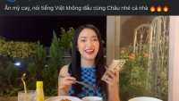 Châu Bùi xin lỗi về buổi livestream “Ăn mỳ cay, nói tiếng Việt không dấu” nhạy cảm