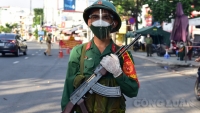 TP. HCM: Hình ảnh ngày đầu quân đội tham gia siết chặt giãn cách 