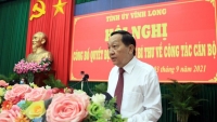 Ông Nguyễn Thành Thế giữ chức Phó Bí thư Tỉnh ủy Vĩnh Long