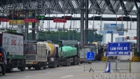 Hà Nội: Ùn tắc kéo dài tại trạm kiểm soát cao tốc Pháp Vân - Cầu Giẽ