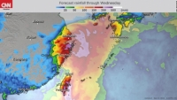 Siêu bão Chanthu và bão nhiệt đới Conson đe dọa Đài Loan và Việt Nam