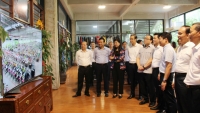 Đoàn công tác thành phố Hà Nội thăm Công ty CP sản xuất hàng thể thao MXP