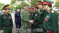 Chủ tịch nước Trần Đại Quang thăm, làm việc với Bộ Quốc phòng
