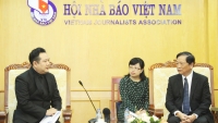 Hội Nhà báo Việt Nam tiếp đoàn đại biểu Hội Nhà báo Thái Lan