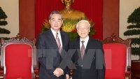 Tổng Bí thư và Thủ tướng tiếp Bộ trưởng Ngoại giao Trung Quốc
