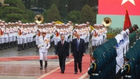 Chủ tịch nước Trần Đại Quang đón, hội đàm với Tổng thống Hoa Kỳ Donald Trump 