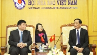 Hội đàm giữa Hội Nhà báo Việt Nam với Đoàn đại biểu Hội Nhà báo toàn Trung Quốc
